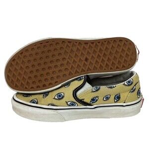 Vans OTW -Women’s Sz 5.5 -Looking Glass -Blue Eyes & Mustard Yellow Skate Shoes